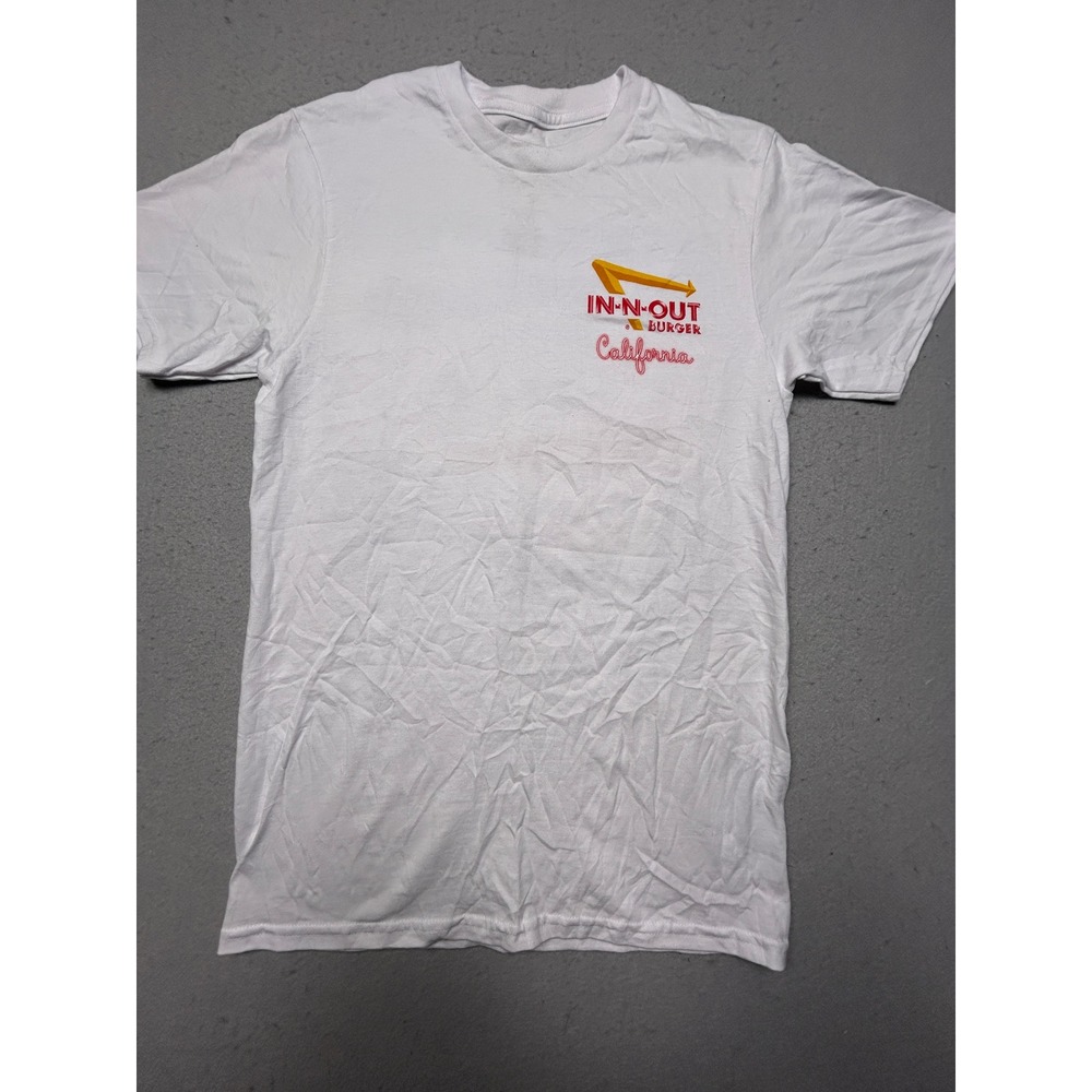 In-N-Out Burger Graphic T-Shirt 100% Cotton White Small Mens